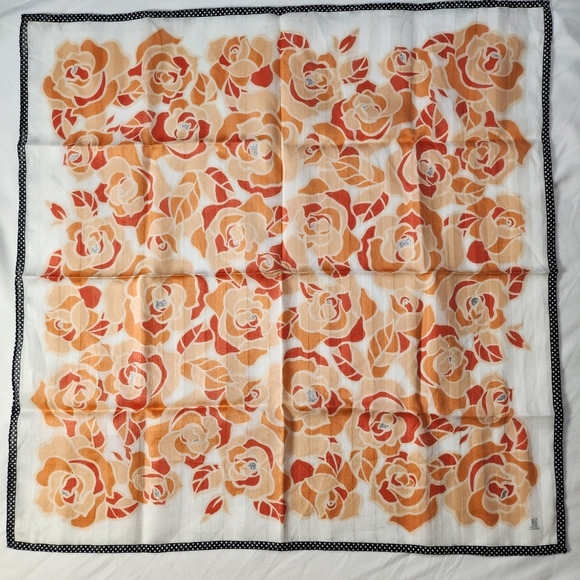 Lanvin Handkerchief Cotton Brandnew Authentic #10 - Picture 7 of 7